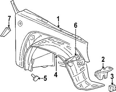 Jeep 55360236ab genuine oem factory original fender bracket