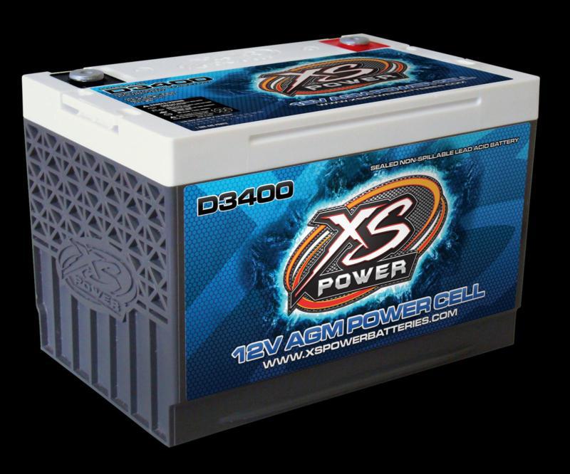 Xspower d3400 agm 12 v batteries 1,000 cranking amps  -  xspd3400