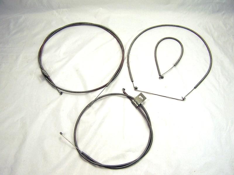 Ez slider cable set chevrolet, non air, 1957, (4pcs) [26-3157]