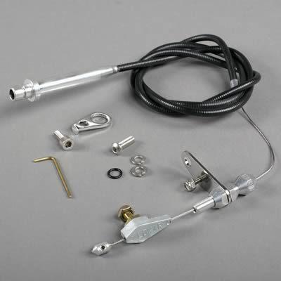 Lokar automatic transmission kickdown kit carburetor black housing gm th-350 kit