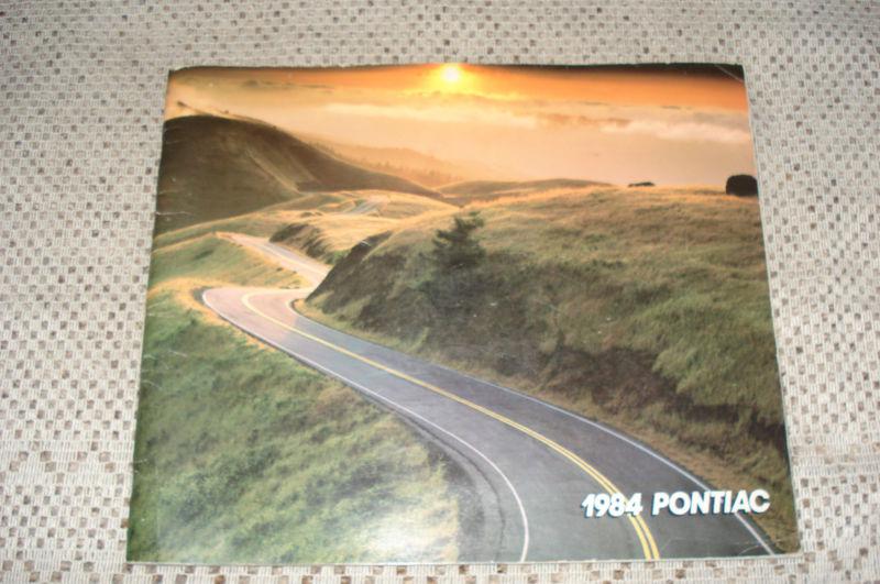 1984 pontiac dealer sales catalog firebird trans am fiero gm