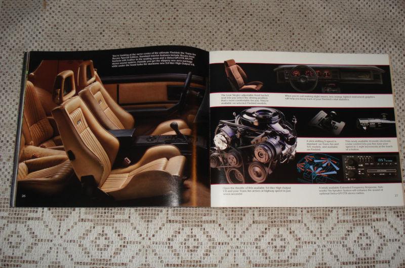 Purchase 1984 PONTIAC DEALER SALES CATALOG FIREBIRD TRANS AM FIERO GM