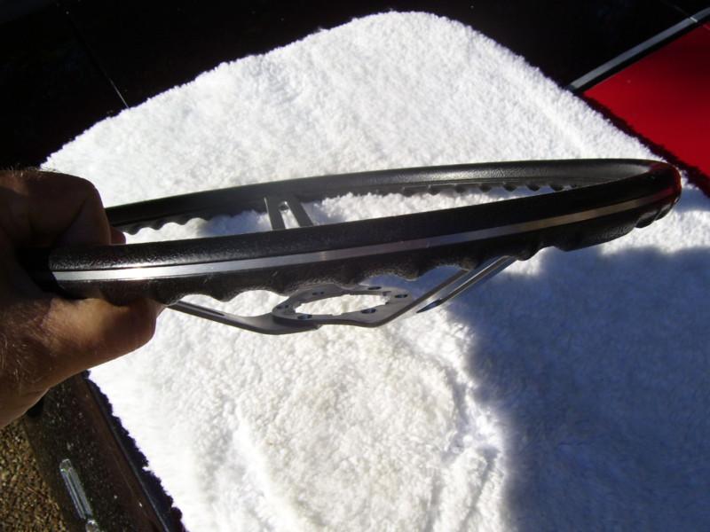 CORVETTE - 1969 - 1975 Steering Wheel - Black rim with outer silver band , US $149.00, image 2