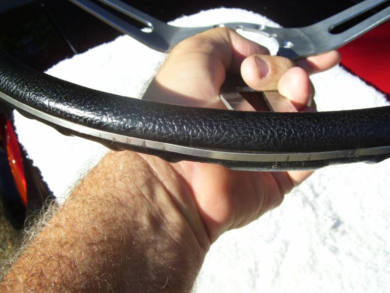 CORVETTE - 1969 - 1975 Steering Wheel - Black rim with outer silver band , US $149.00, image 11