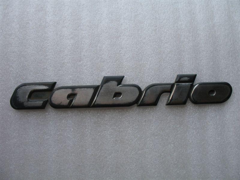 1997 vw cabrio rear trunk emblem badge logo 97 used