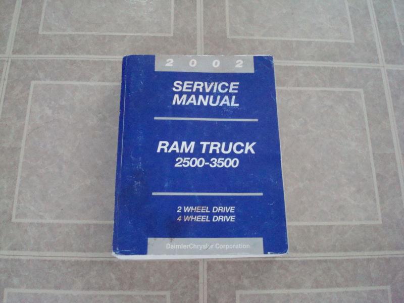 2002 dodge ram truck 2500/3500 factory workshop service shop repair manual book