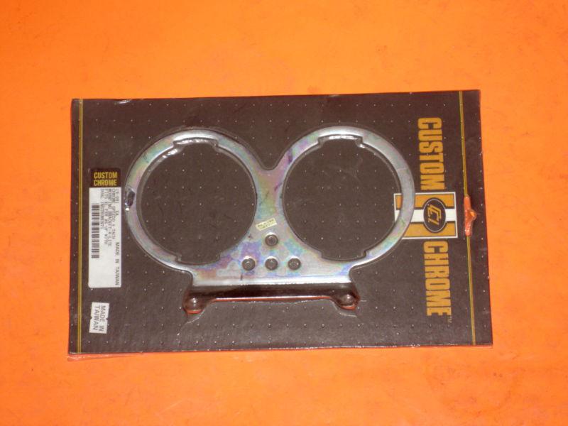 Purchase CUSTOM CHROME DUAL GAUGE MOUNTING BRACKET in Plymouth