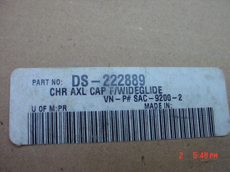 Motorcycle Custom Chrome Axel Caps 222889 NEW, US $59.50, image 2