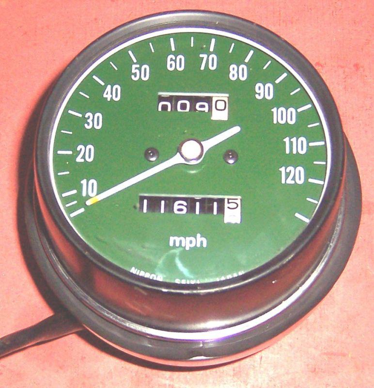 1976 honda cb500t speedometer gauge nice bezel 11,611 miles oem fast shipping*