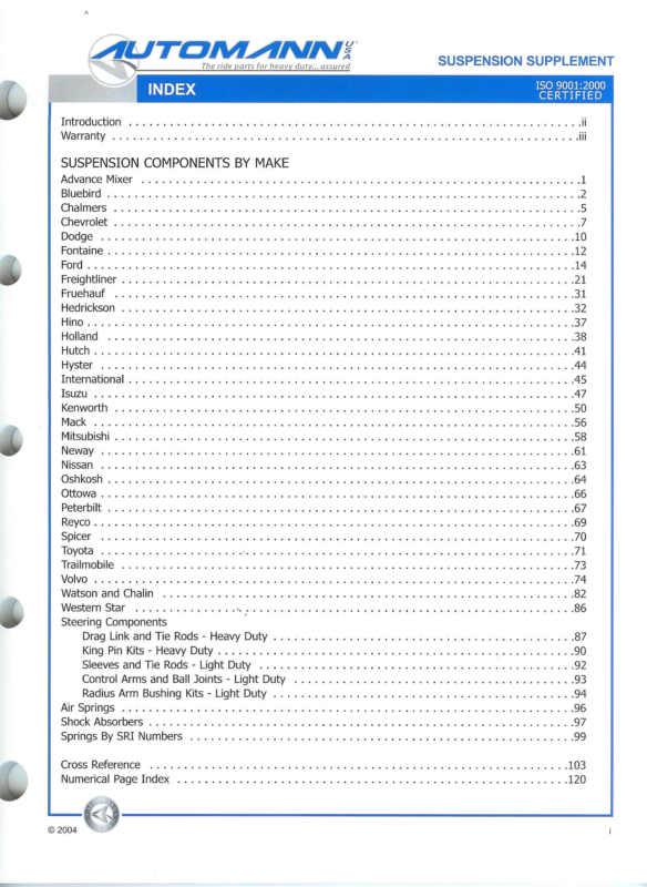 Purchase 2004 Automann Suspension & Steering Supplement Catalog for