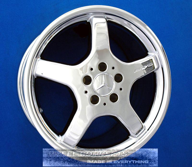 Mercedes amg sl55 sl500 sl600 18" chrome wheel exchange