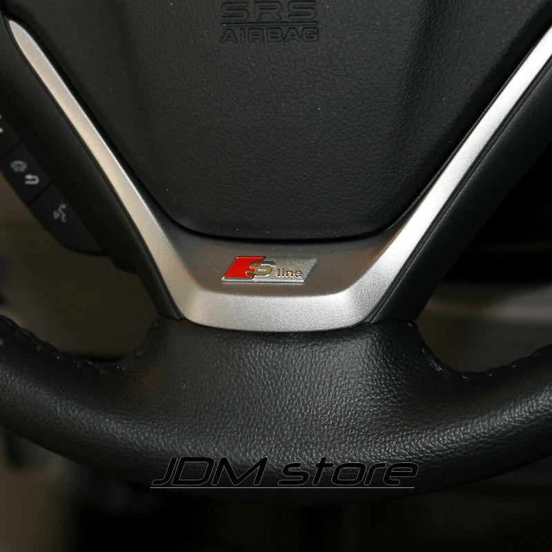 S line steering wheel badge sticker emblem fits: audi s a4 s4 a6 q7 tt quattro