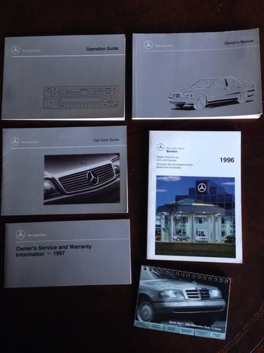 Mercedes 97 c class  c220 c280 c36 amg owners manual - 6 piece set