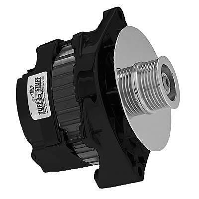 Tuff stuff replacement alternator 200 amps black powdercoated 12v gm 17si case