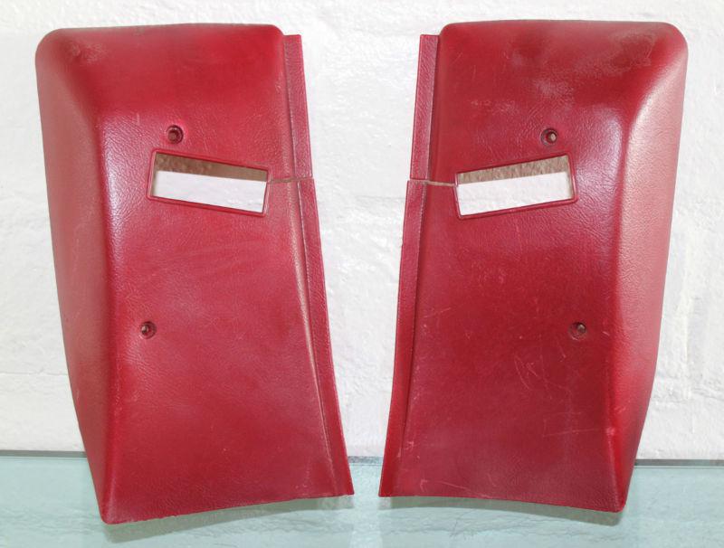 Oem gm 75-81 firebird trans am camaro red seat belt retractor covers pair #1