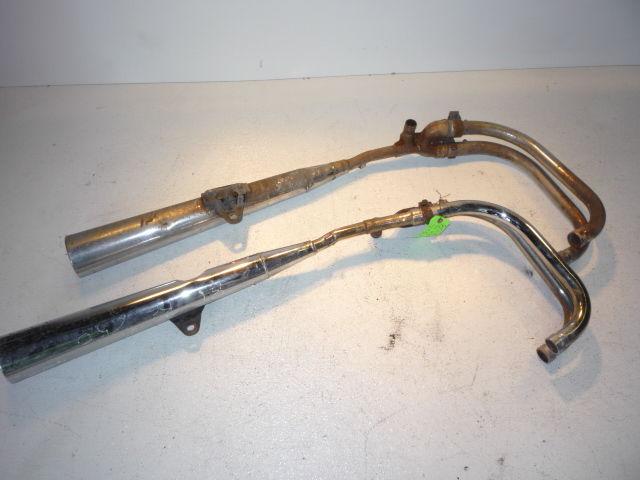 Kawasaki 80 81 82 kz 750 e kz750 kz750e chrome exhaust system muffler pipe oem