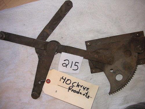 Chrysler product window regulator  "ferro" 1940?