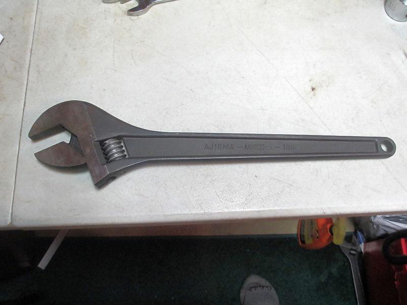 Find MATCO TOOLS 18" LONG ADJUSTABLE WRENCH AJ18MA in Macungie