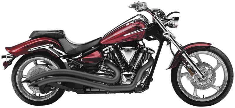 Yamaha raider cobra swept exhaust black 08-09-10