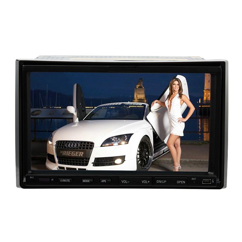 Radio 2 din smartphone receiver car dvd player 7" lcd bluetooth ipod xmas gift
