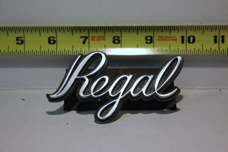 Old car emblem regal #3 removed from junked car many years ago