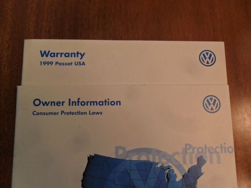 1999 volkswagon passat owner manuels  5 manuels with with original notebook