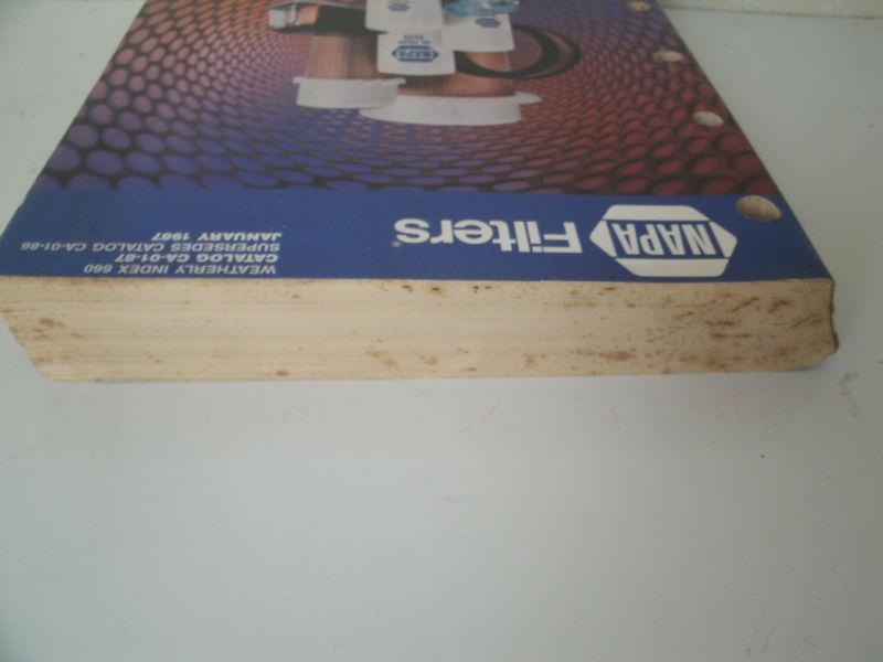 1987 Napa Filters Master Catalog - oil, air, fuel, emission control 608 pages, US $14.99, image 4