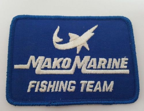Mako marine fishing team patch original blue