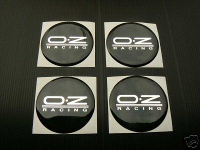 Set of 4 oz racing center wheel cap decal/sticker 60mm new