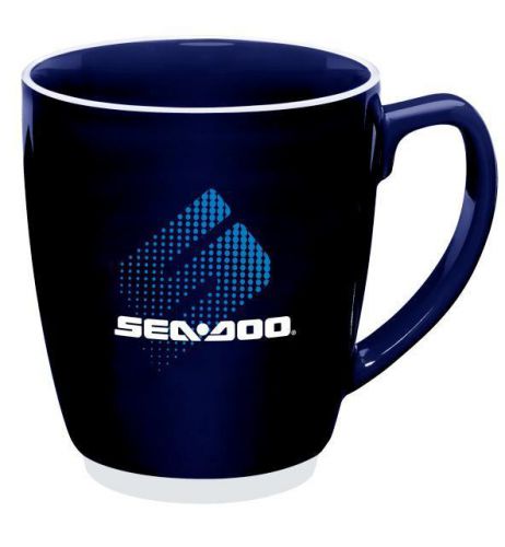* brp seadoo blue 22 oz large bistro ceramic coffee mug