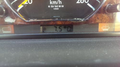 Mercedes w124,126,outside lcd temperature display in celsius