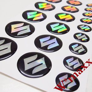 Set tank fairing 3d drop rubber "s" emblem decal sticker sticker 4 suzuki custom
