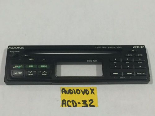 Sale radio faceplate audiovox model acd-32   acd32 tested good guaranteed