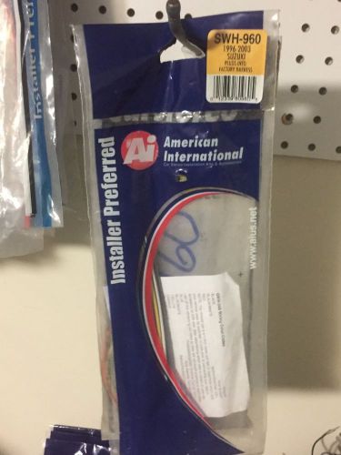 Wiring harness adapter plug for aftermarket radio swh960 american international