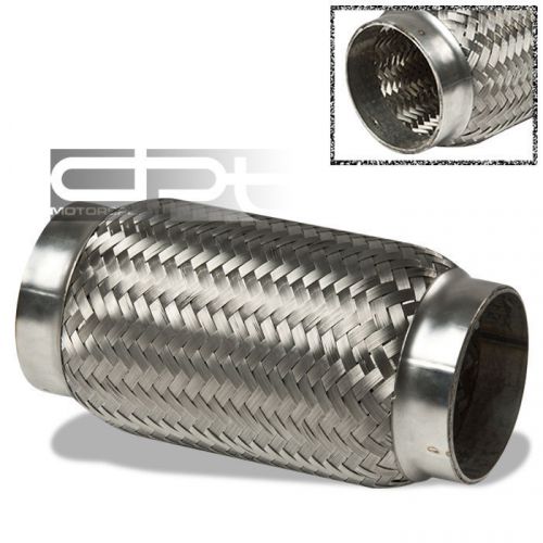 Meshed 3"x 8" long stainless ss double braided flex pipe extender/adaptor piping