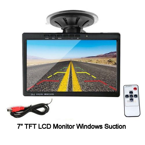 7&#034; tft lcd car rear view monitor 800 x 480 rgb display 2ch av input for camera