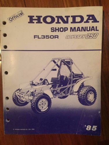 Honda shop manual fl350r odyssey 1985