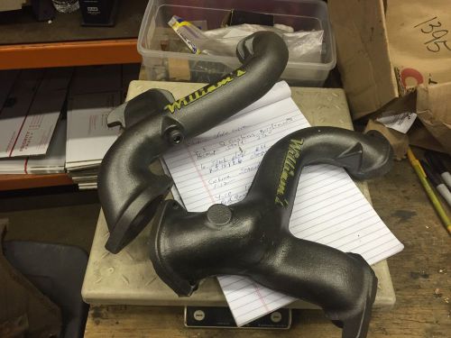 Vintage antique stovebolt williams split manifold cast iron headers