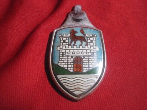 Vintage vw wolfsburg cloisonne hood crest - german oem