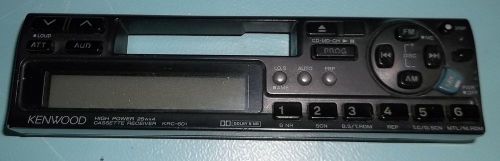 Kenwood am-fm cassette receiver detachable faceplate krc-601