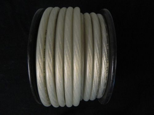 0 gauge wire 50 ft silver superflex 1/0 awg power ground cable stranded car