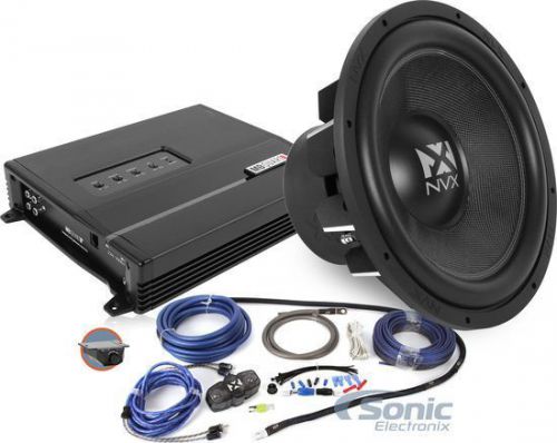 Nvx + mb quart bass pack: 15" vcw152 subwoofer + za1-1000.1 monoblock amplifier
