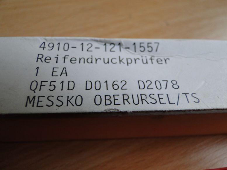 Mesko HAUSSER TYRE GAUGE, old VW Bug Oval Split Porsche 356 911 MB Mercedes, US $19.00, image 2