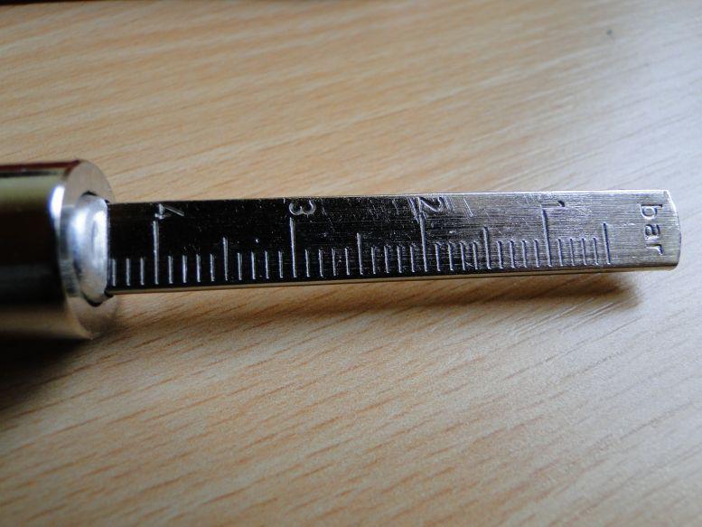 Mesko HAUSSER TYRE GAUGE, old VW Bug Oval Split Porsche 356 911 MB Mercedes, US $19.00, image 4