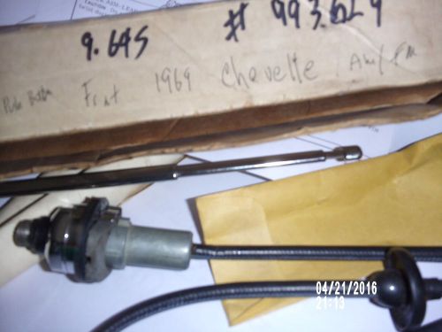 1969-1970 chevrolet chevelle front antenna kit  nos original    nib