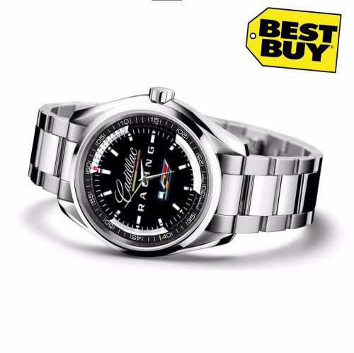 New rare cadillac racing emblem   wristwatches