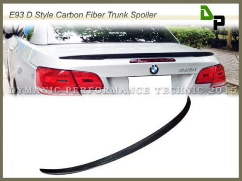 Carbon fiber d style trunk spoiler for bmw e93 328i 335i convertible 2007-2013