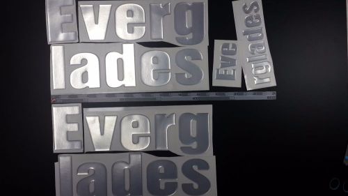 Everglades boat emblem 33" stickers set - adesivi barca - pegatinas barcos