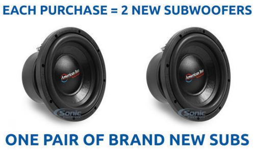 2) american bass xd1022 900w 10" xd series dual 2-ohm car subwoofers