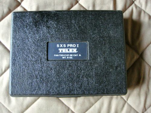 Vintage telex 5x5 mark ii headset, in box for 5x5 pro i